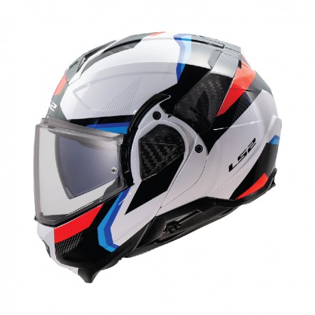 LS2 FF910 Advant 2 Triple White Blue Red [ECE 22.06]