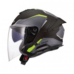 LS2 OF618 Verso 2 Air Matt Black Hi Viz Yellow [ECE 22.06]