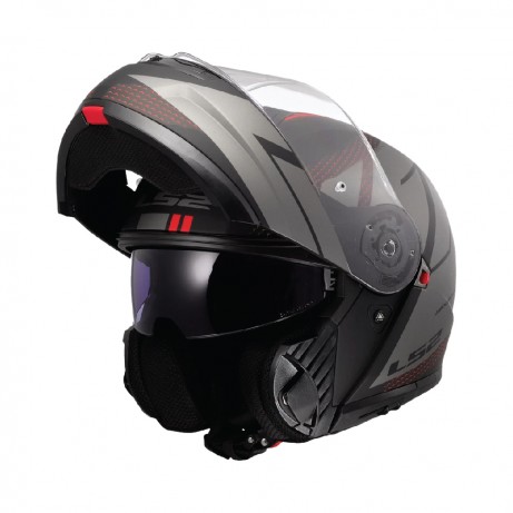 LS2 FF908 Strobe 2 Code Black Grey [ECE 22.06]