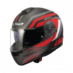 LS2 FF908 Strobe 2 Phantom Titan Grey Red [ECE 22.06]