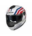 LS2 FF908 Strobe 2 Phantom Titan White Blue Red [ECE 22.06]