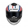 LS2 FF908 Strobe 2 Phantom Titan White Blue Red [ECE 22.06]