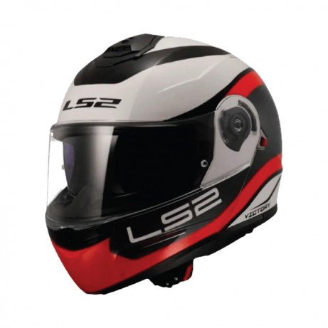 LS2 FF908 Strobe 2 Victory White Grey Red [ECE 22.06]