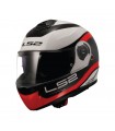 LS2 FF908 Strobe 2 Victory White Grey Red [ECE 22.06]
