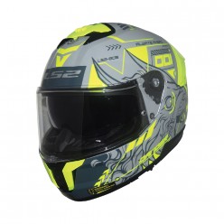 LS2 FF808 Stream 2 Chimerax Nardo Grey Neon Yellow [ECE 22.06]