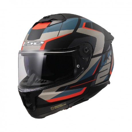 LS2 FF808 Stream 2 Road Matt Black Blue [ECE 22.06]