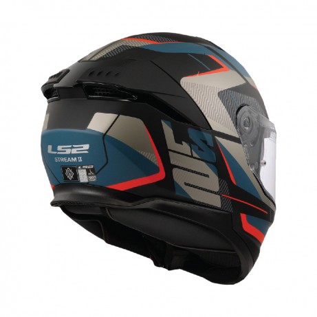 LS2 FF808 Stream 2 Road Matt Black Blue [ECE 22.06]