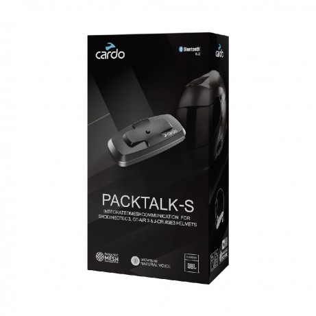 CARDO Intercom System Packtalk-S (For Shoei Gen 3) Single