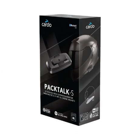 CARDO Intercom System Packtalk-S (For Shoei Gen 3) Single
