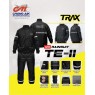 [READY TO ORDER] TRAX Rainsuit TE-11 Black/Black