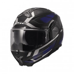 LS2 FF910 Advant 2 Commander Matt Black Deep Blue [ECE 22.06]
