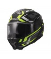 LS2 FF910 Advant 2 Commander Matt Black Fluo Green [ECE 22.06]