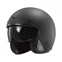 LS2 OF601 Bob 2 Solid Gloss Black [ECE 22.06]