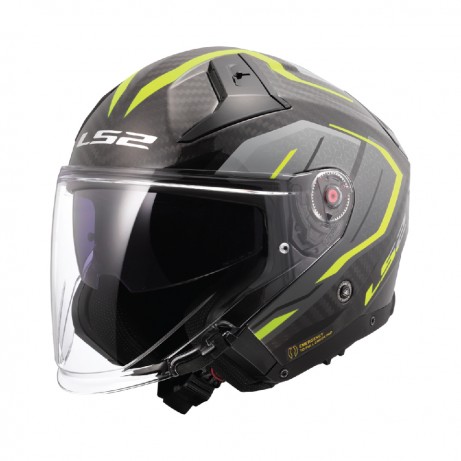 LS2 OF603 Infinity II Carbon Urus Hi Vis Yellow [ECE 22.06]