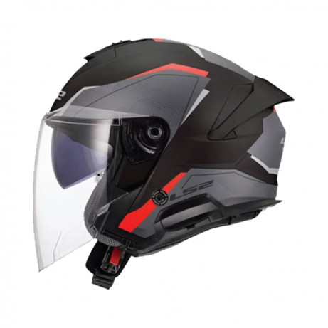 LS2 OF618 Verso 2 Air Black Red [ECE 22.06]