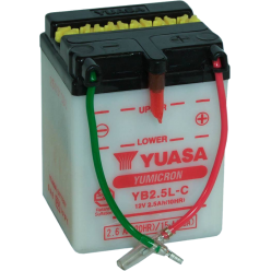 YUASA Motorcycle Battery YB2.5L-C (YBI) YBR125 DC