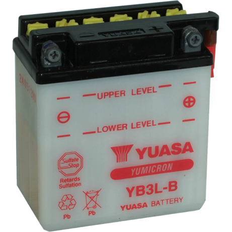 YUASA Motorcycle Battery YB3L-B (YBI) RXZ W/O ACID DC