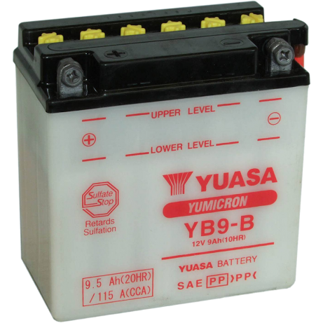 YUASA Motorcycle Battery YB9-B (YBI) DC