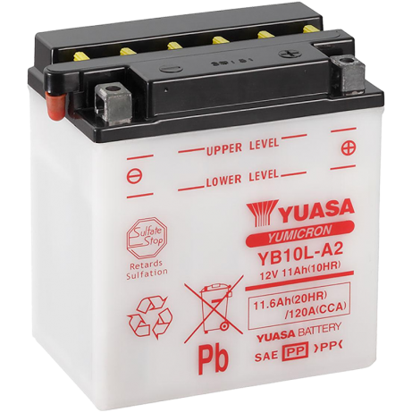 YUASA Motorcycle Battery YB10L-A2 (YBI) DC