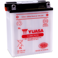 YUASA Motorcycle Battery YB12AL-A (YBI) XV400 DC