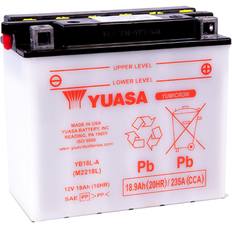 YUASA Motorcycle Battery YB18L-A (V) DC
