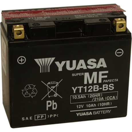 YUASA Motorcycle Battery YT12B-BS (V) R1 / R6 / DUCATI CP