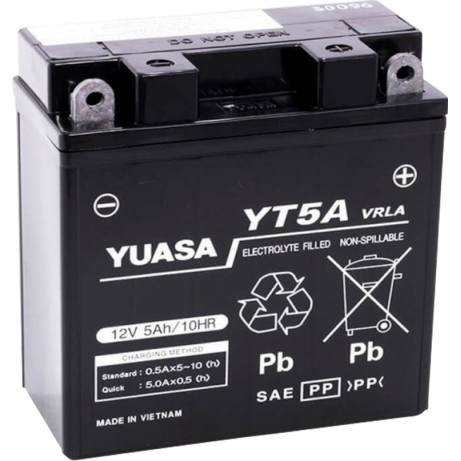 YUASA Motorcycle Battery YT5A-WC (V) SPARK 135 WC