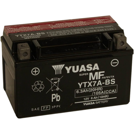YUASA Motorcycle Battery YTX7A-BS(YBI) (IND) RVF400 / CB400VTEC/1 CP