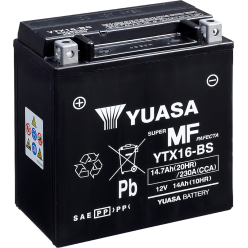 YUASA Motorcycle Battery YTX16-BS (V) VN1500 CP