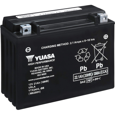 YUASA Motorcycle Battery YTX24HL-BS (USA) CP