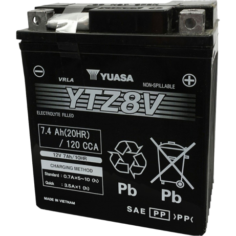 YUASA Motorcycle Battery YTZ8V-WC (VN) X-MAX WC