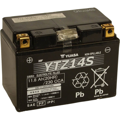 YUASA Motorcycle Battery YTZ14S (J) ST1300 WC
