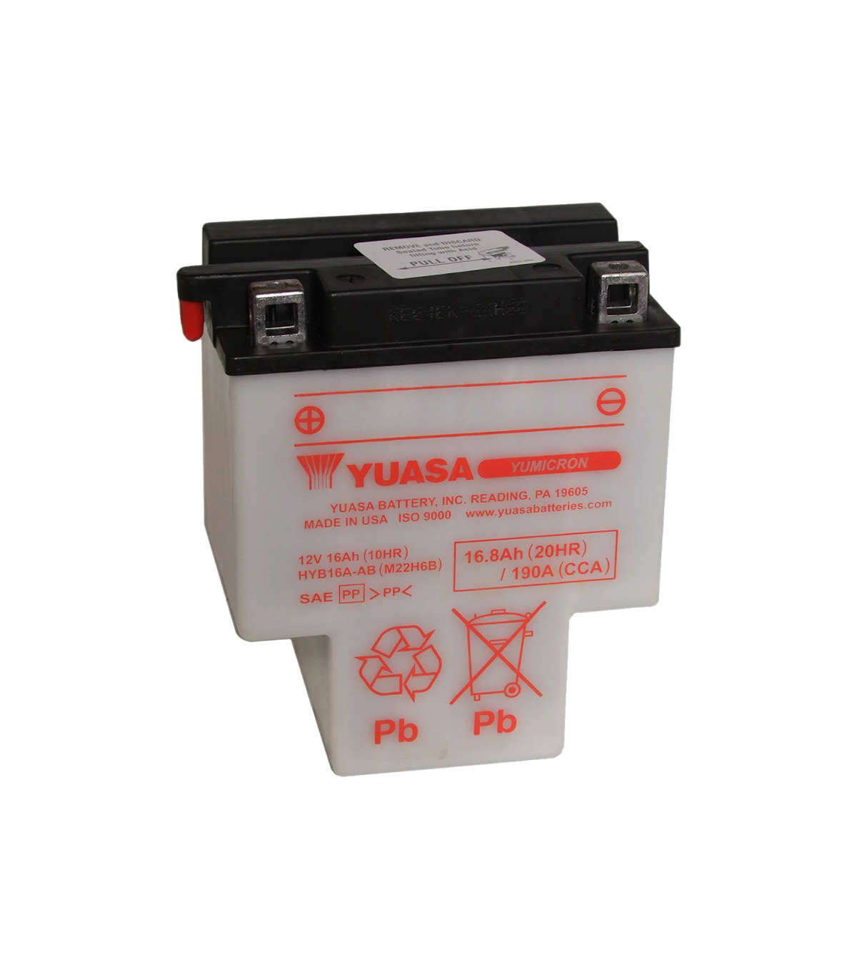 Аккумулятор yuasa hyb16a ab