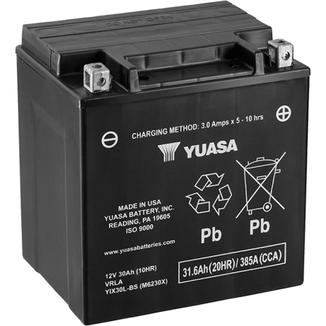 YUASA Motorcycle Battery YIX30L (USA) HARLEY CP