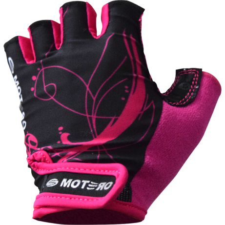MOTERO Gloves SLC-483 Half Lady Pink/Red