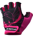 MOTERO Gloves SLC-483 Half Lady Pink/Red