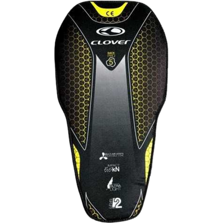 CLOVER Protective Gear Back Insert Pro-5 Black/Yellow