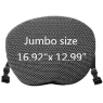 ERGO Gel Seat MOTO-JUMBO Black	16.92" x 12.99"