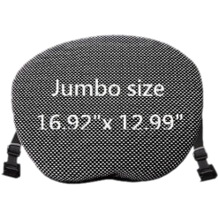 ERGO Gel Seat MOTO-JUMBO Black	16.92" x 12.99"