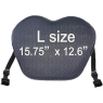 ERGO Gel Seat MOTO-L Black 15.75" x 12.6"