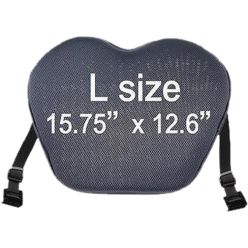 ERGO Gel Seat MOTO-L Black 15.75" x 12.6"