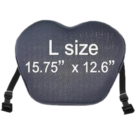 ERGO Gel Seat MOTO-L Black 15.75" x 12.6"