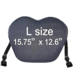ERGO Gel Seat MOTO-L Black 15.75" x 12.6"