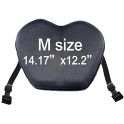 ERGO Gel Seat MOTO-M Black 14.17" x 12.2"