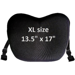 ERGO Gel Seat MOTO-XL Black 13.5" x 17"