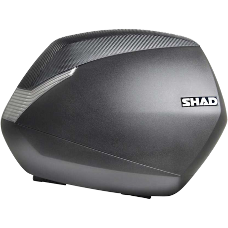 SHAD Side Case SH36 BLACK WITH "FREE" CARBON COVER