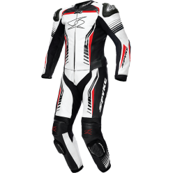 SPYKE Full Leather Suit Assen Race 1pc White/Black/Red