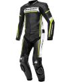 SPYKE Full Leather Suit Imola Sport 2pc Black/White/F-Yellow