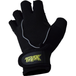 TRAX Gloves 314 SUPERMOTARD w Carbon Knuckle Black