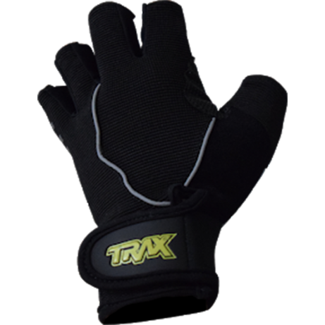 TRAX Gloves 314 SUPERMOTARD w Carbon Knuckle Black